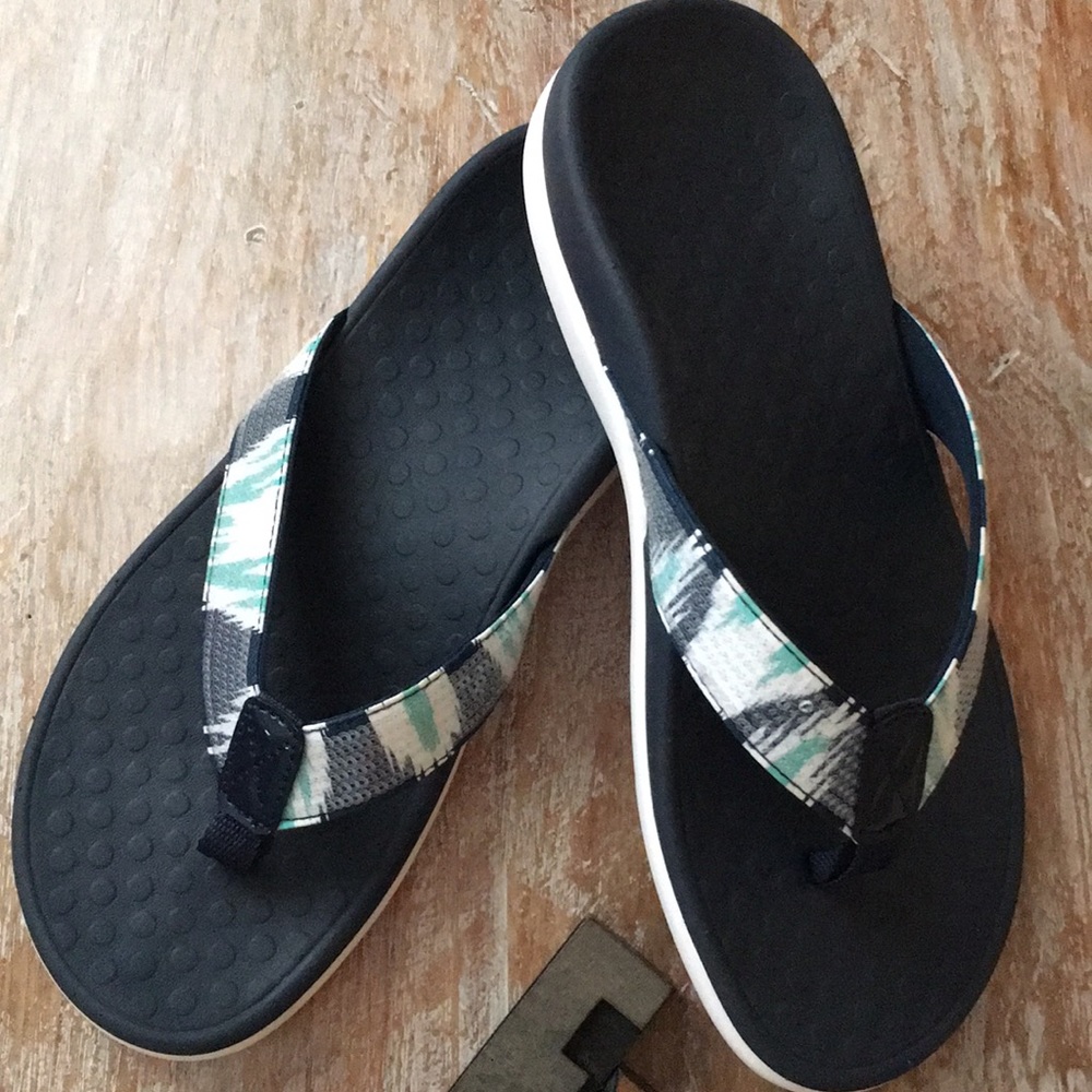 VIONIC ‘Tide’ Flip Flop Slide Sequin Sandals